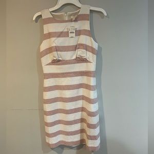 Jcrew mid length striped dress size 2